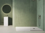 Receveur de douche grande taille Extra plat, Largeur 60 à 240 cm x 60 à 140 cm, dix couleurs aux choix, Résine anti glissant PN22, finition ardoise, LIVRAISON OFFERTE et rapide